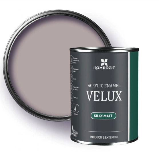Емаль акрилова Kompozit VELUX 105 мигдаль шовковистий мат 0,75 л
